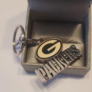 GREEN BAY PACKERS LOGO HEAVYWEIGHT KEYCHAIN Aminco